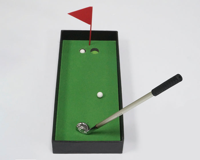 3 sets | Exclusivo juego de escritorio para los amantes del golf, con logo impreso.