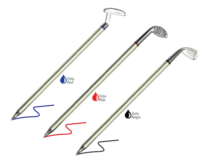 3 sets | Exclusivo juego de escritorio para los amantes del golf, con logo impreso.