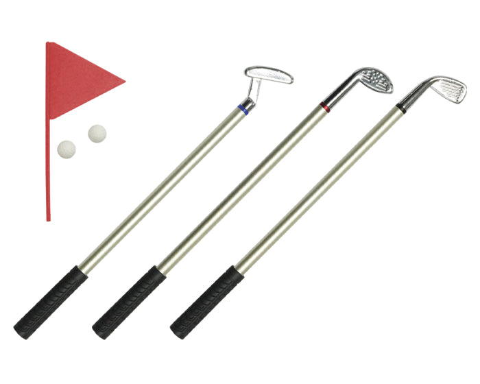 3 sets | Exclusivo juego de escritorio para los amantes del golf, con logo impreso.