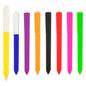 100 piezas | Bolígrafo de plástico de color sólido, con clip blanco y mecanismo de click, con logo impreso.