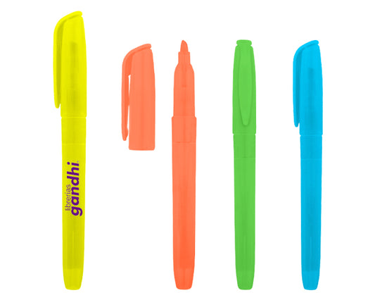 50 piezas | Marcador de plástico fosforescente de práctico diseño, con logo impreso.
