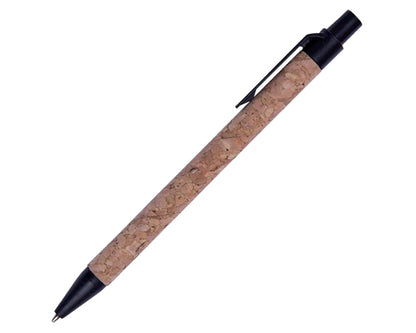 100 piezas | Bolígrafo de corcho con mecanismo de click, con logo impreso
